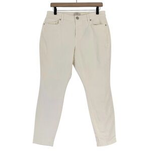 NWT Loft Outlet Women’s Curvy Skinny Denim Skinny Jeans White Size 10 Petite‎